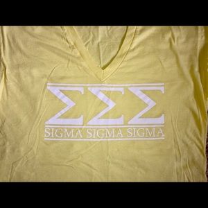 Sigma sigma sigma yellow shirt